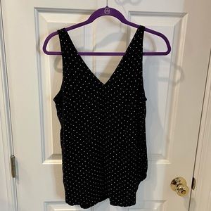 Old Navy Polka Dot Sleeveless Blouse